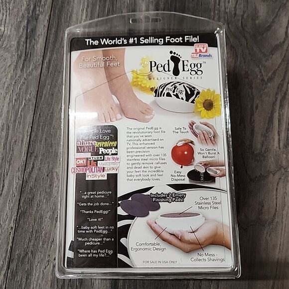 PedEgg Original Ergonomic Foot File and Callus Remover by TeleBrand - Picture 2 of 2